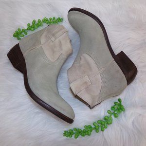 Steve Madden Midnite Two Tone Leather/suede Back Zip women's boots sz 8